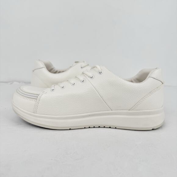 BILLY Footwear Womens Work Comfort Low-Top Sneaker US 8.5 Wide EU 39 White GUC - Picture 7 of 14